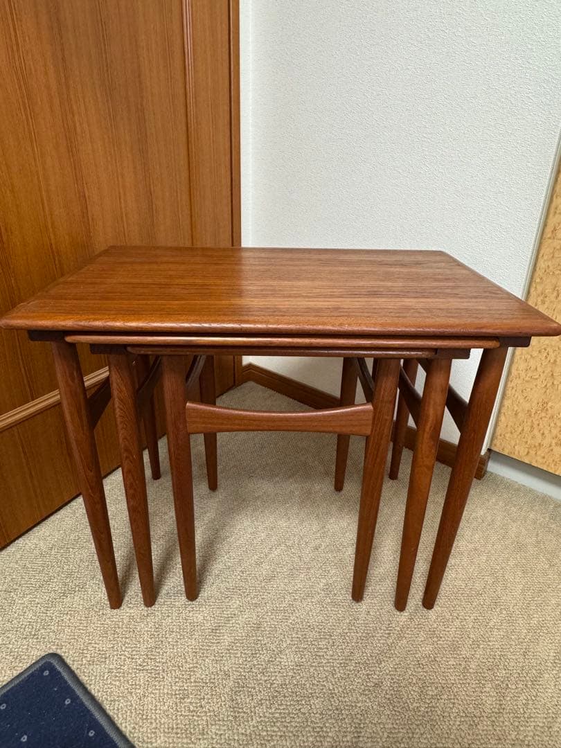 【Yさん専用】デンマーク　ヴィンテージ　木製ネストテーブル