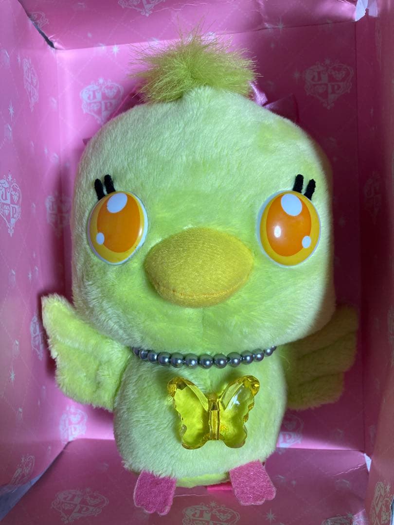 ジュエルペットシトリンインコぬいぐるみ新品ジャンクうぇぶぐるみ作動確認無し
