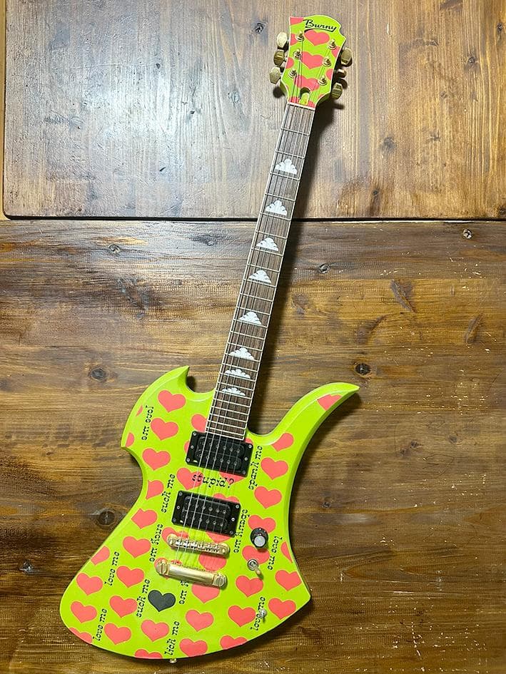 Burny グリーンハート　スルーネック加工　モッキンバード　MG　hide