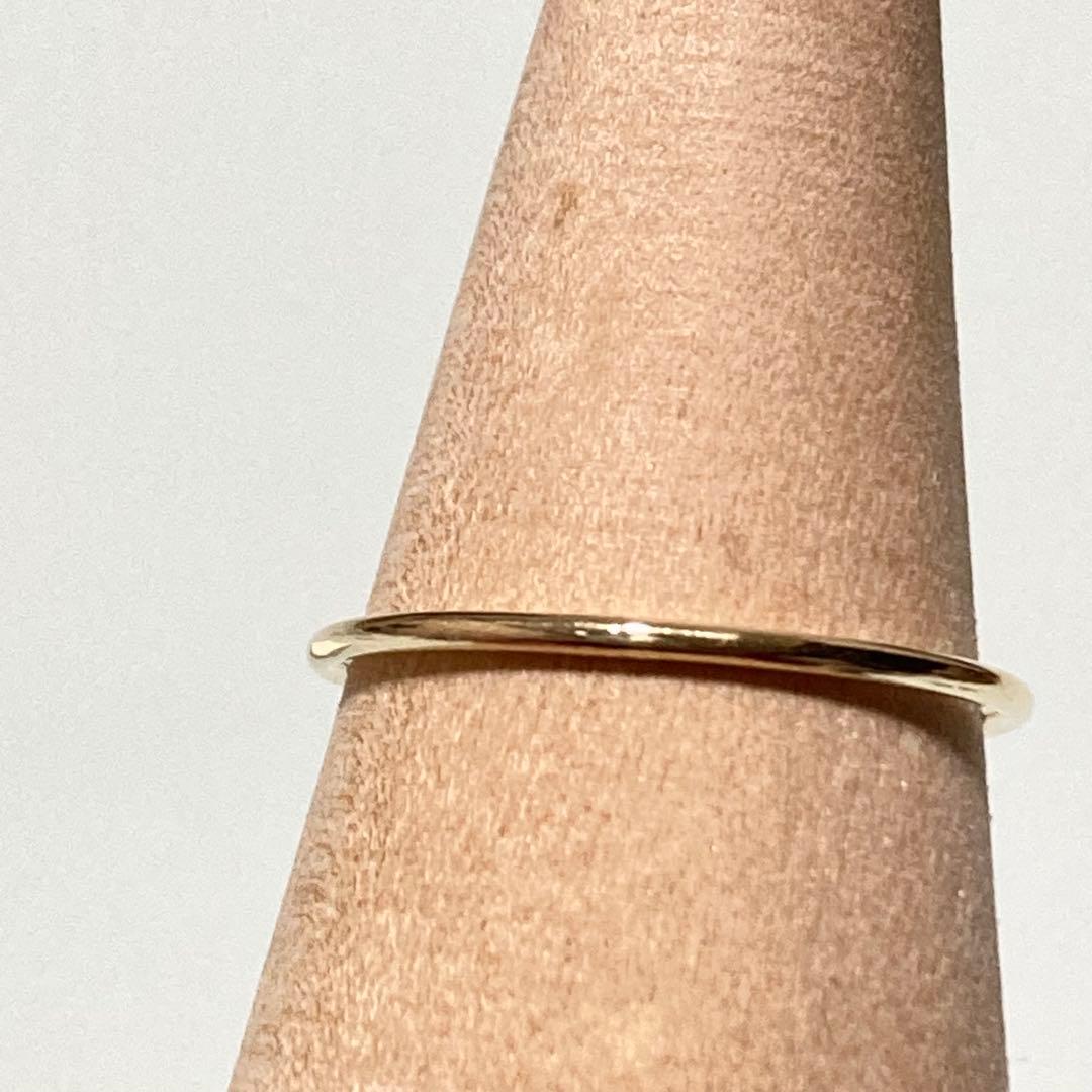 【grâce grace】K10 スキニーリング 11号｜華奢 重ね付け◎ 上品