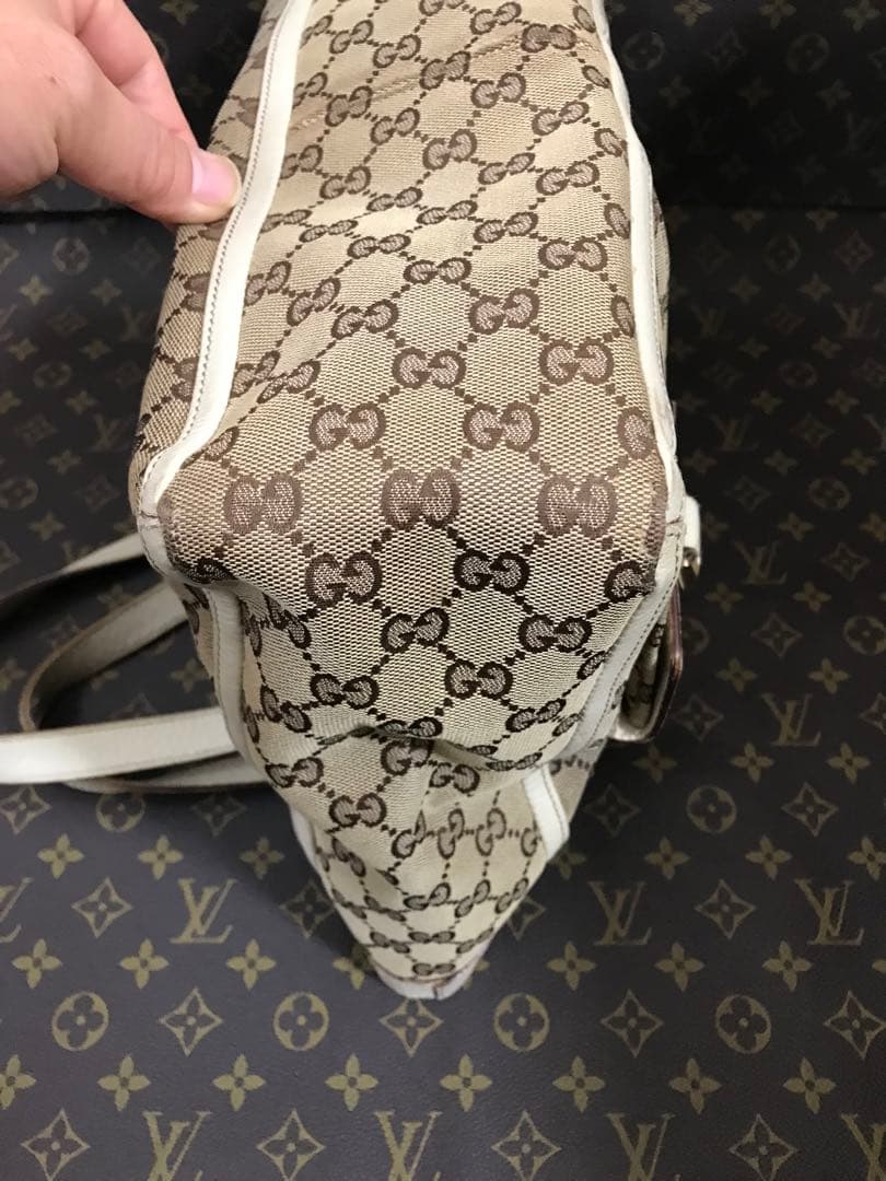人気商品、GUCCI、146247、アビーラインwポケットGG柄トートショルダー