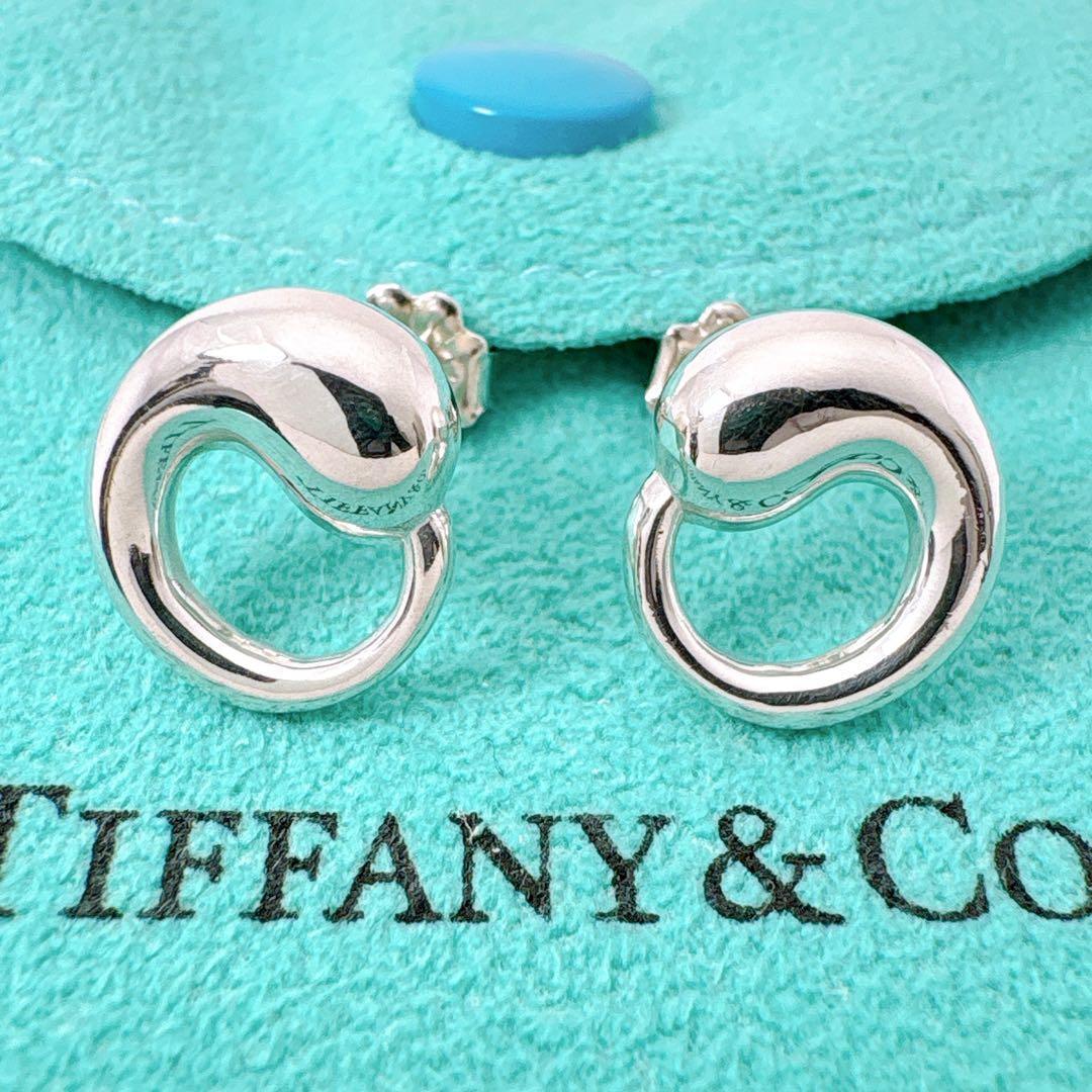 極美品 ティファニー エターナルサークル ピアス キャッチ社外品 シルバー925