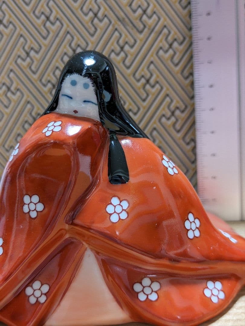 鍋島畑萬窯元陶器雛人形源氏雛　男雛　女雛