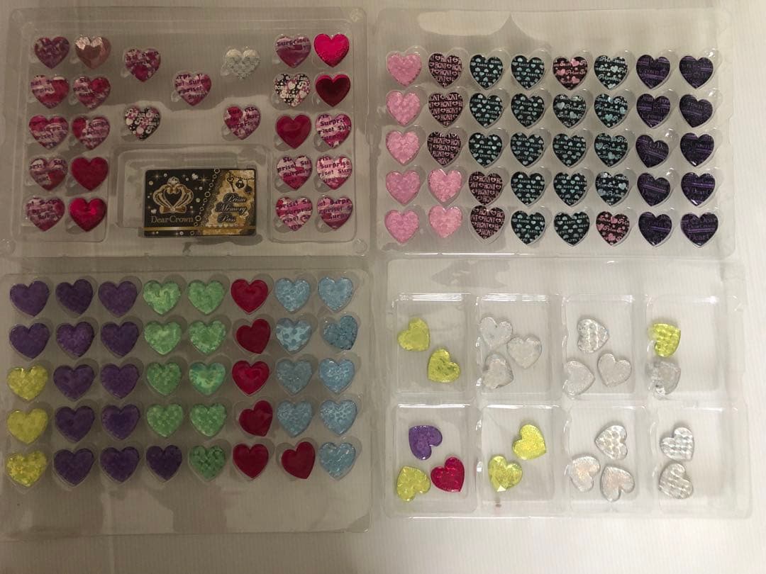 プリズムストーントランク　 クリアケース カード【クラウン】 ストーン124個