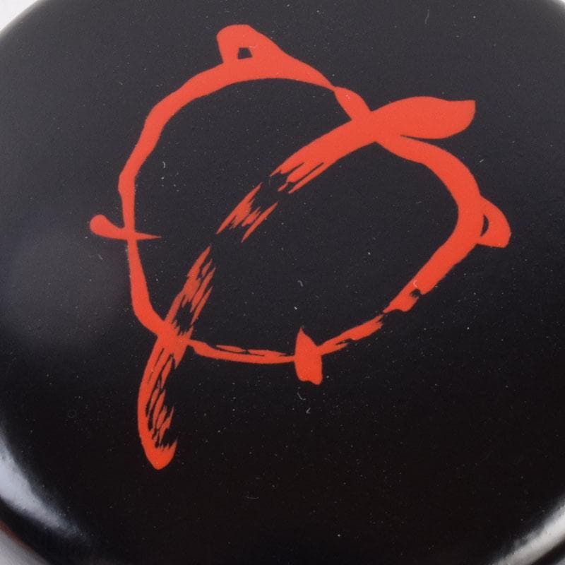 茶道具　黒塗　朱亀蒔絵　不白好　棗　時代箱　V　8509