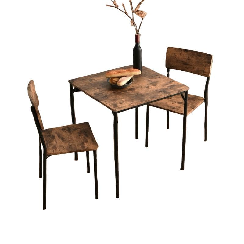 赤字大セール！２人用ダイニングテーブルセット（チェア付き）BROWN・ブラウン