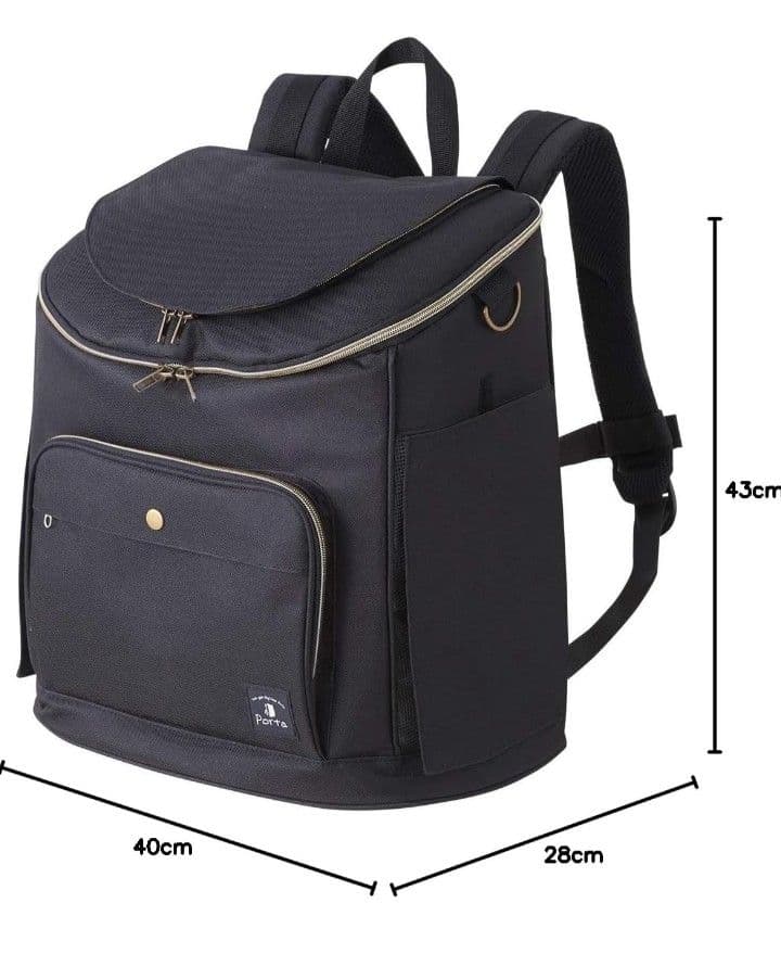【新品】ペティオ　Porta　ドッグリュックキャリー　ブラック　W25572