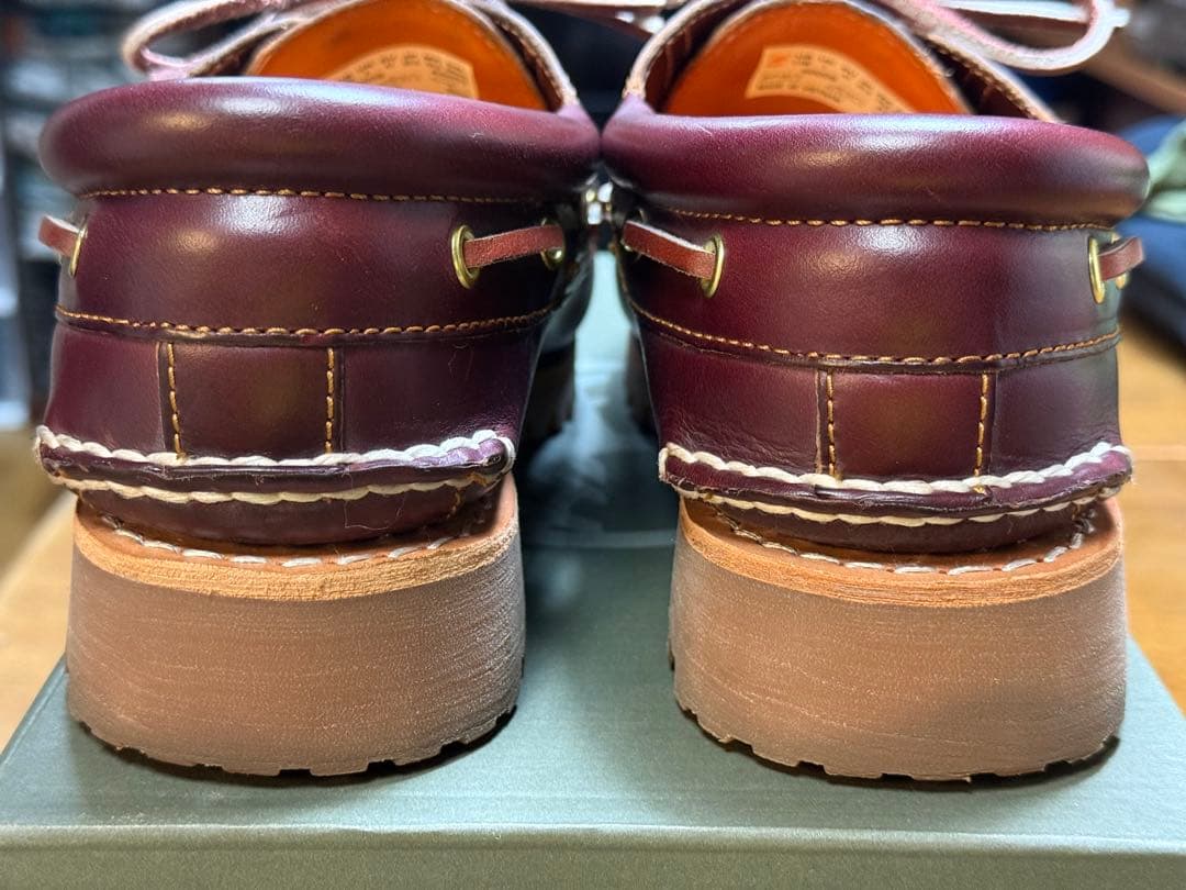 Timberland 3eye デッキシューズ 7.5 バーガンディ