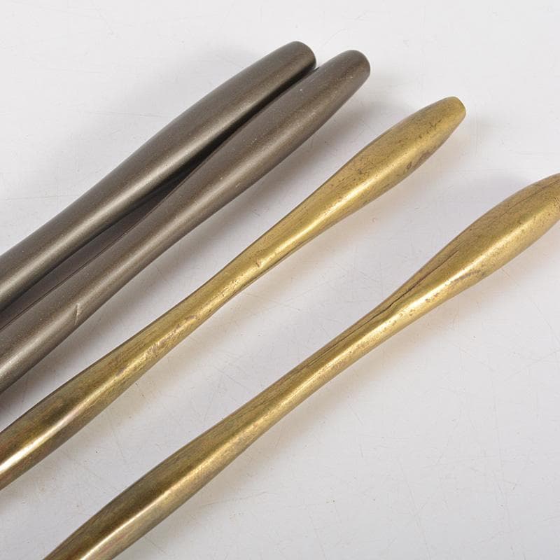 茶道具　銅製　火箸　風炉用　箱付　二点まとめて　C　6497