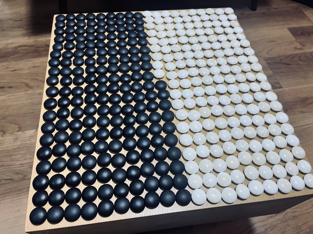 囲碁 蛤碁石180個 那智黒石181個