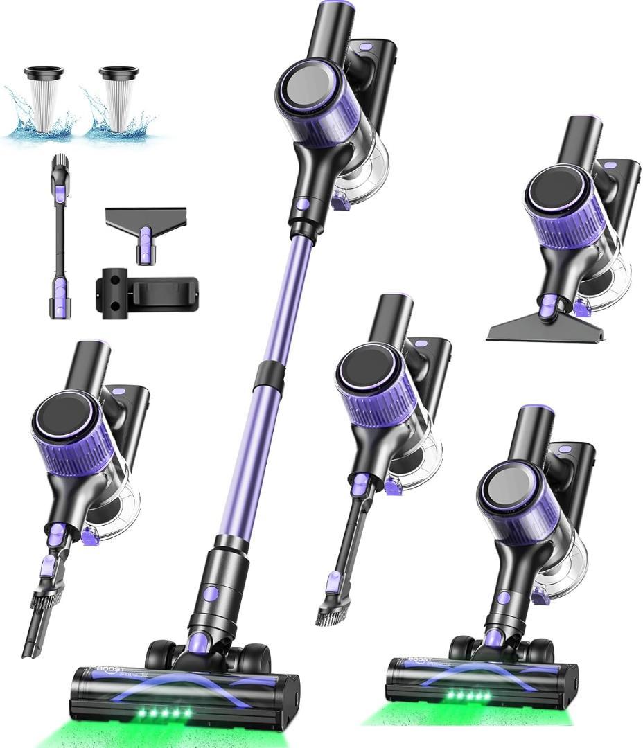 ✨1点物✨掃除機 コードレス 着脱式バッテリー HEPA多重濾過 PSE認証済