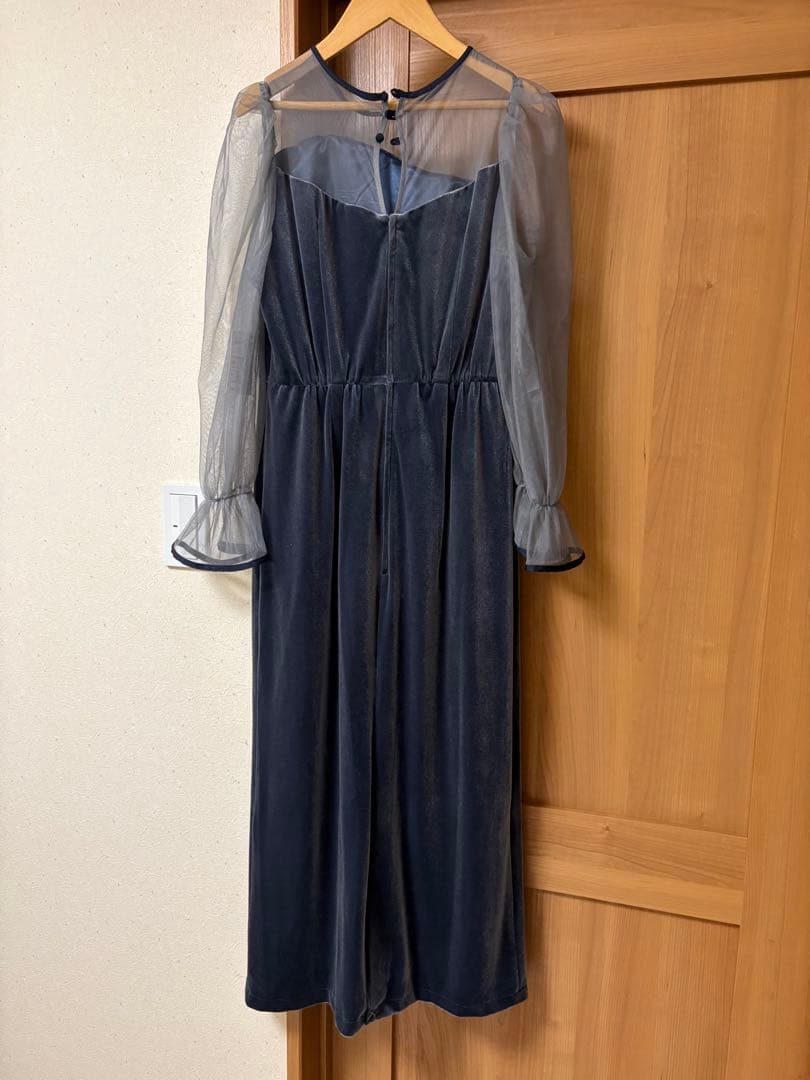 アシメデザインベロアワンピースドレス〔Callarus〕新品