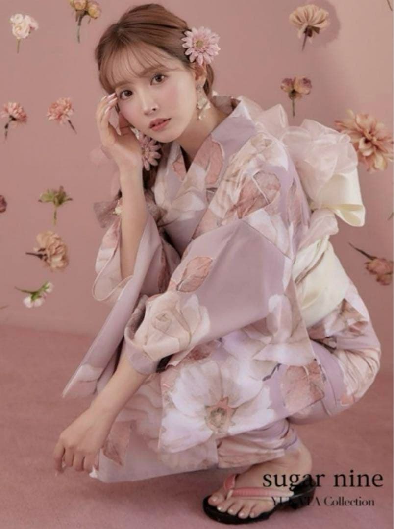 Sugar シュガー 浴衣 三上悠亜 大人スウィートフラワー 薔薇 バラ ローズ