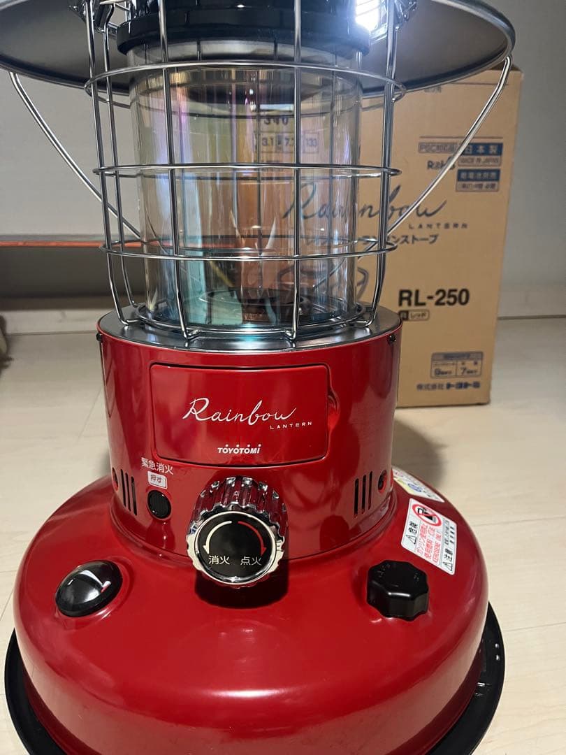 圭子　トヨトミ　レインボーストーブ19年製　RL-250 赤