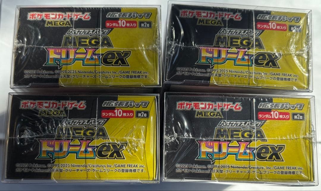 ポケモンカード MEGAドリームex 4boxセット