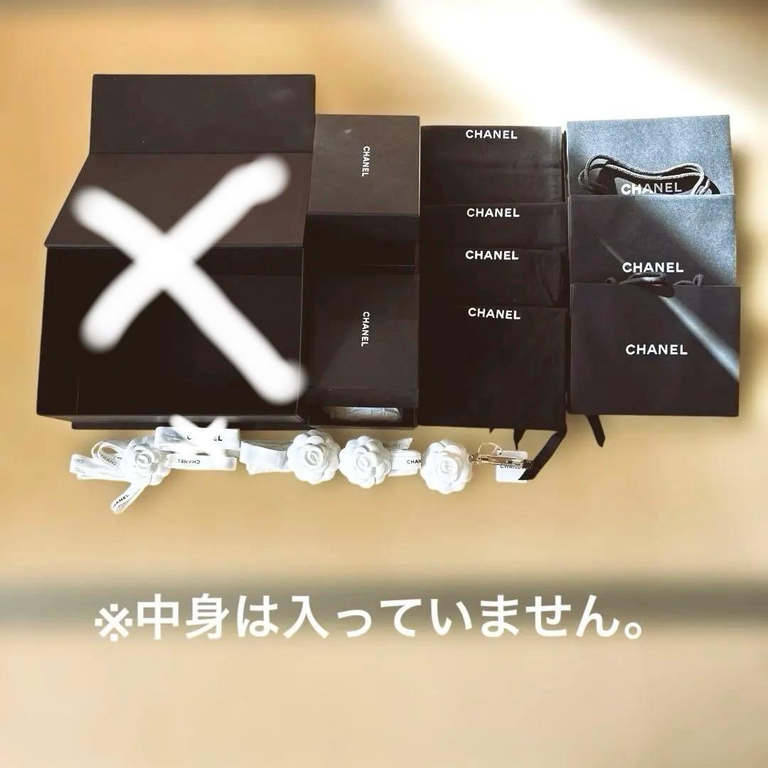 シャネル　ショッパー　空箱　マグネット　バレッタ　保存袋　付属品　セット