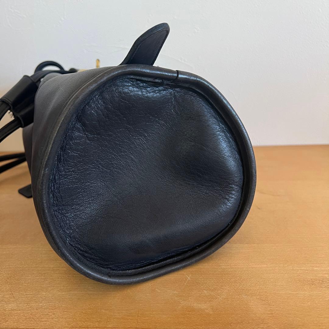 OLD COACH オールドコーチ レザー　9984 巾着　ブラック　USA製