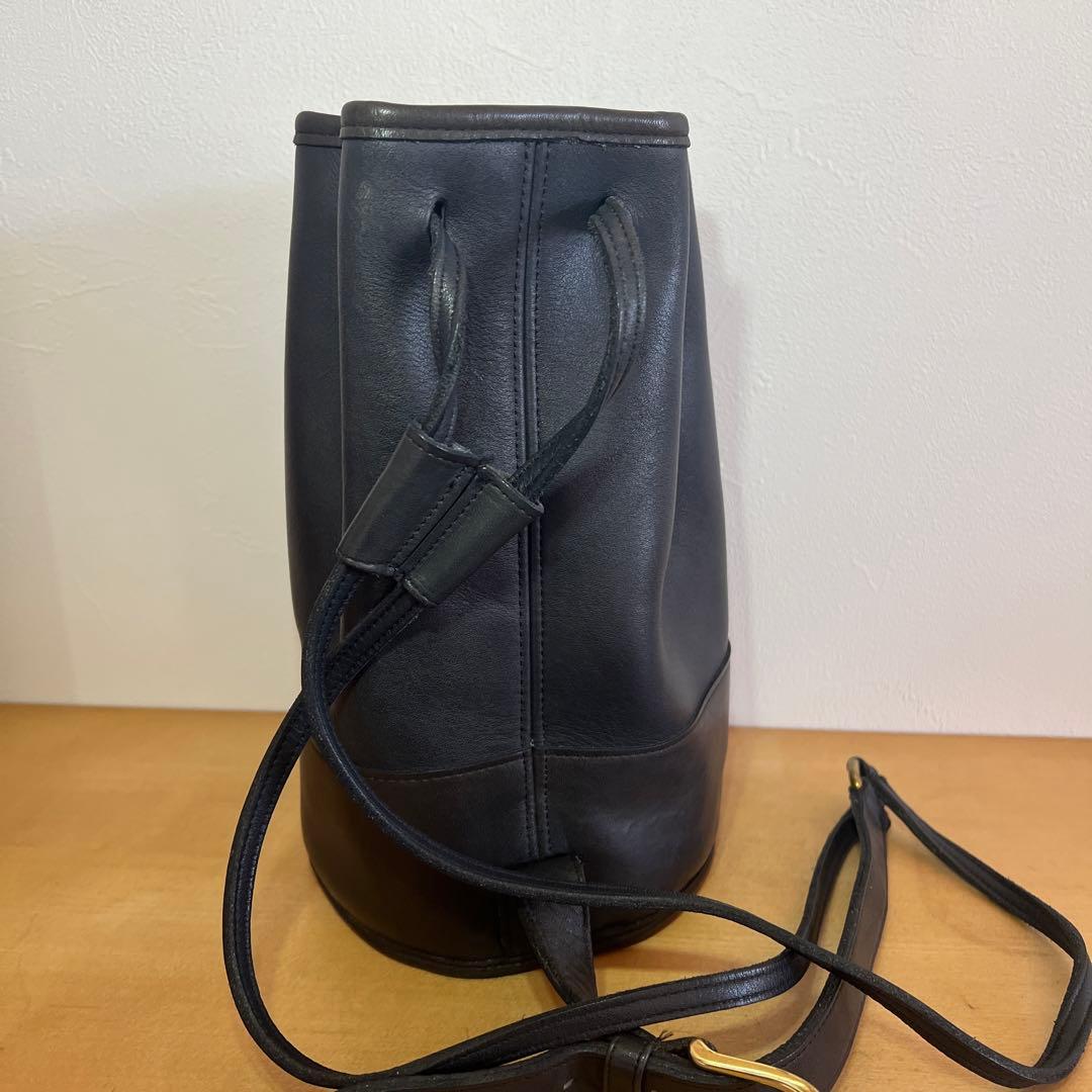 OLD COACH オールドコーチ レザー　9984 巾着　ブラック　USA製