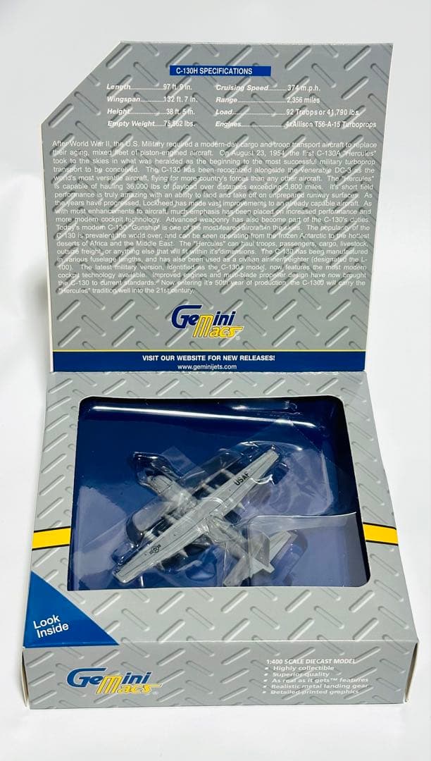 Gemini 1/400 Lockheed C-130H アメリカ空軍 限定版