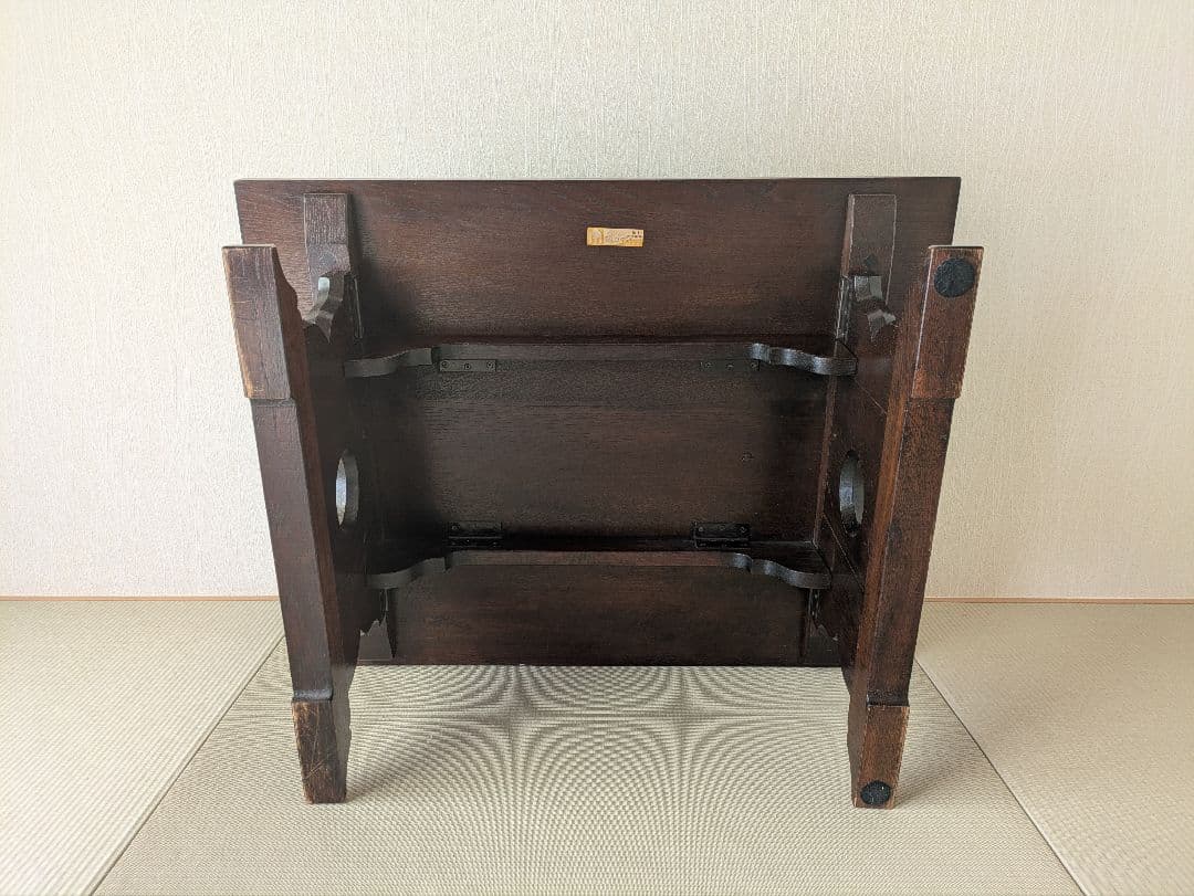 【松本民芸家具】 折りたたみローテーブル 民芸×和モダン コンパクト収納