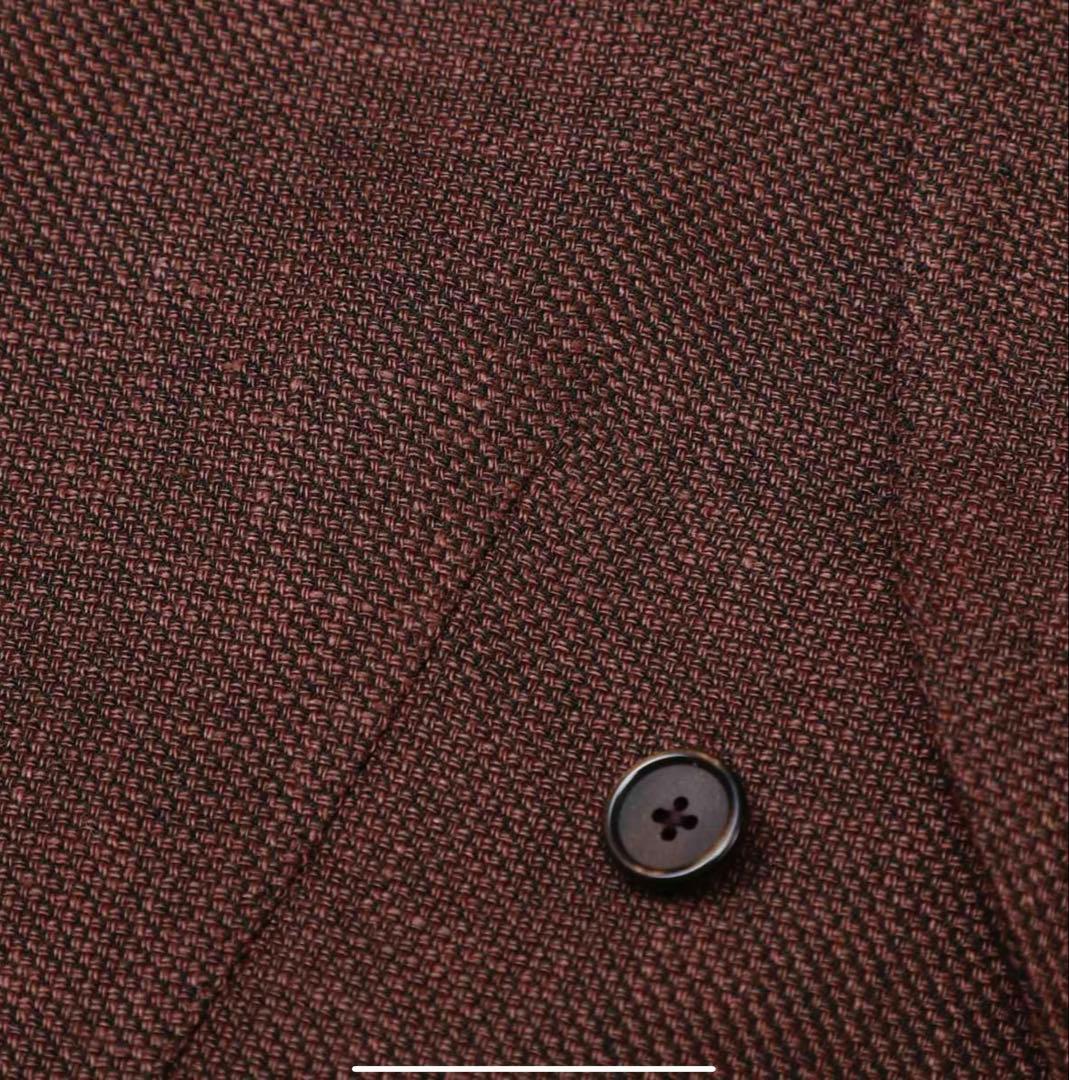 【未使用級】タリアトーレ TAGLIATORE ジレ ブラウンSize48