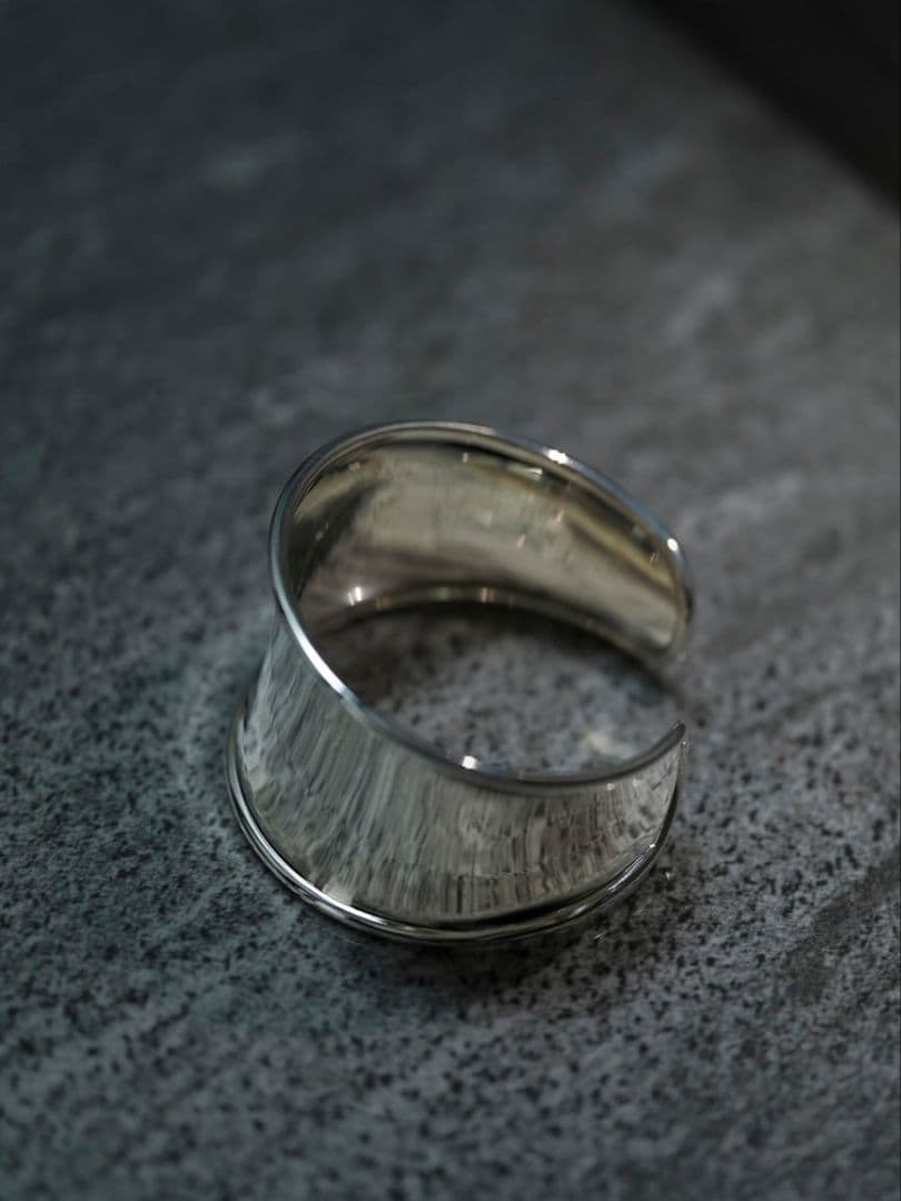 アクセサリー OX JEWELRY High-End SILVER CURVE BANGLE