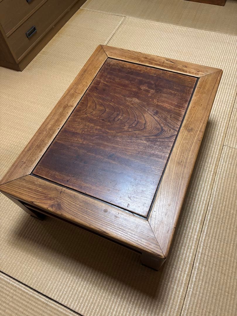 木製ダークブラウン座卓 中型