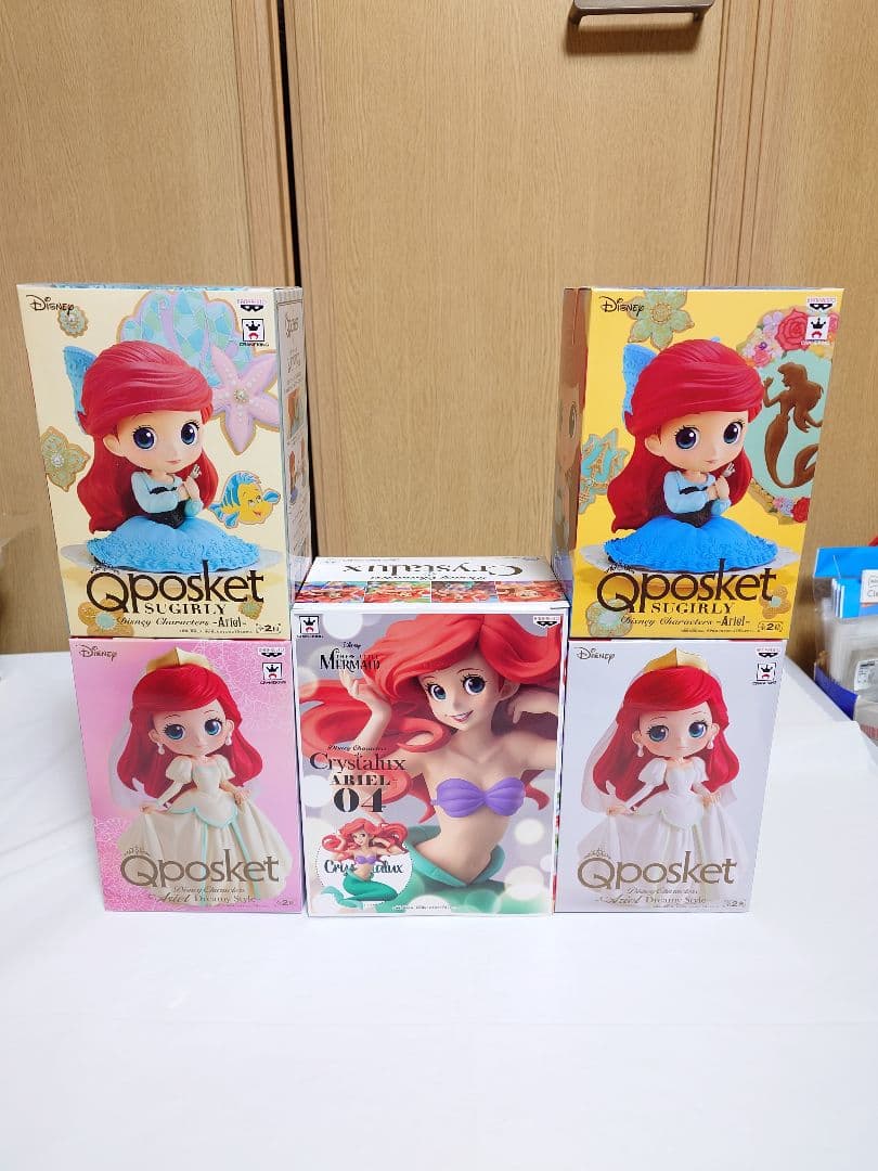 Qposket Crystalux アリエル フィギュア 5点セット
