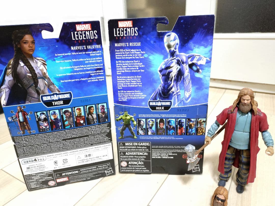 マーベル レジェンズ フィギュア 6体セット　マイティソー　ビルドパーツ