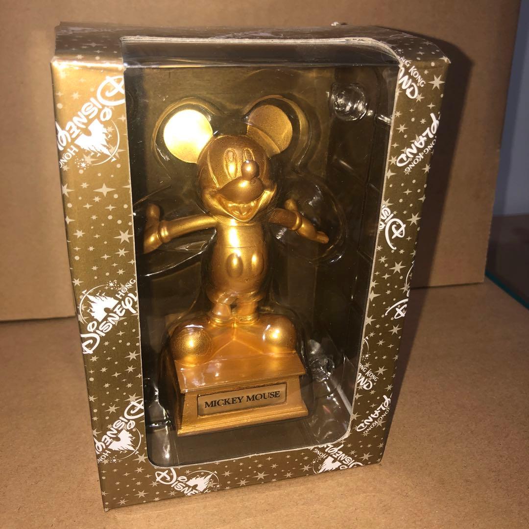 ミッキーマウス2体セット★MADEIN USA HONGKONG ゴールド　金色