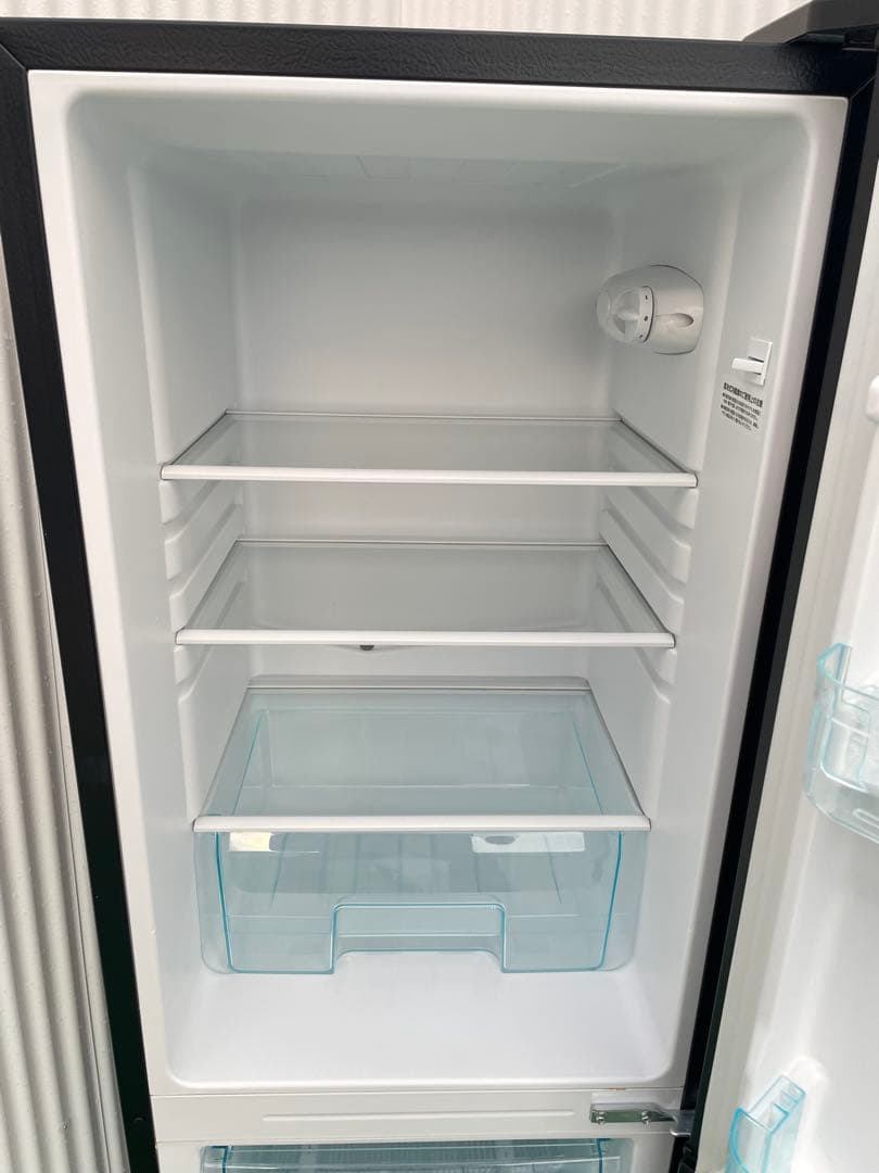 923 アイリスオーヤマ おしゃれブラック 大きめ2ドア冷蔵庫 スリム幅 大容量