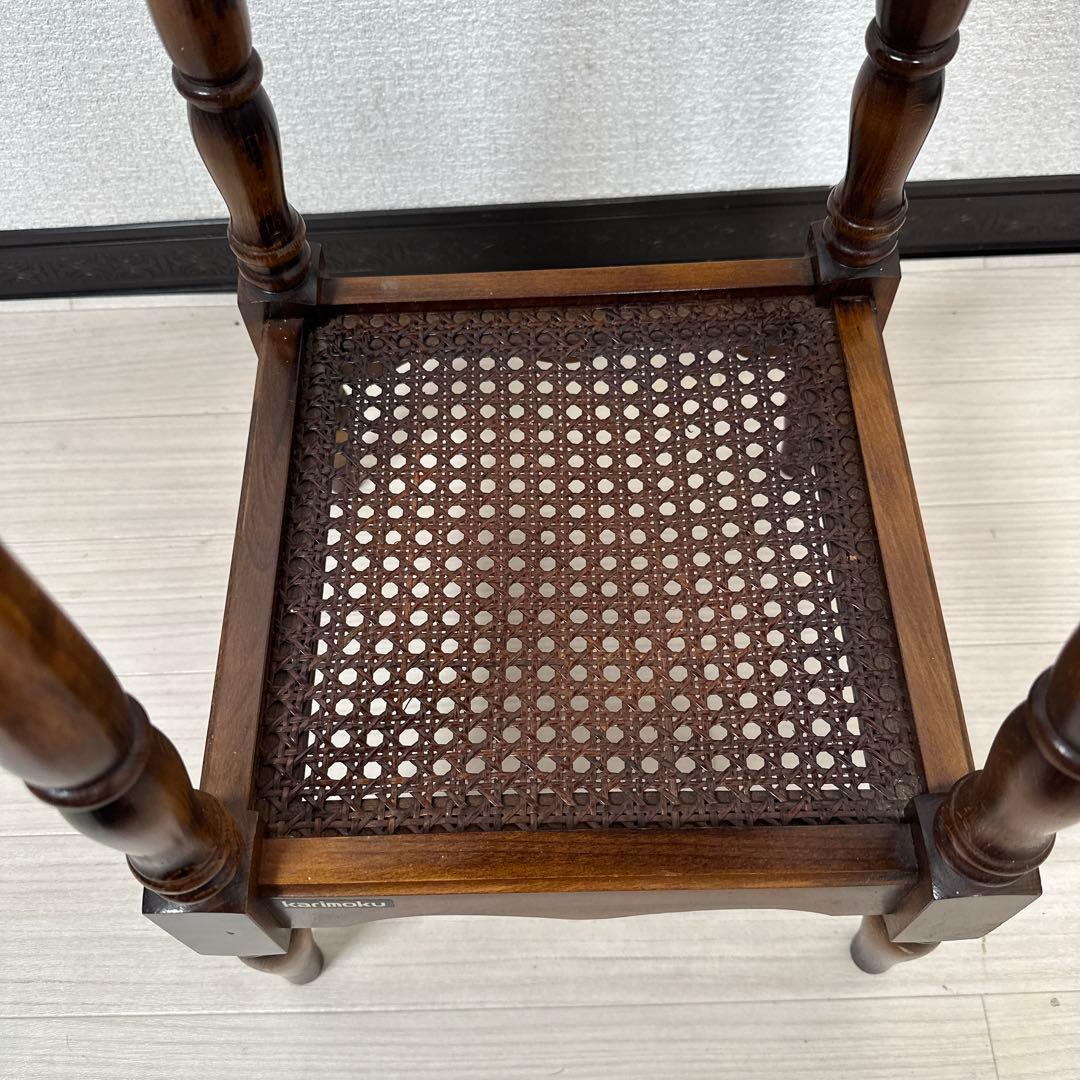 カリモク コロニアル サイドテーブル 電話台 TEL台 FAX台 ※i4※