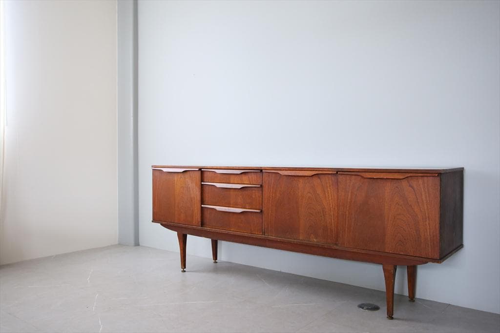 英国アンティークStonehill製サイドボード/木製机テレビ台(91-153)