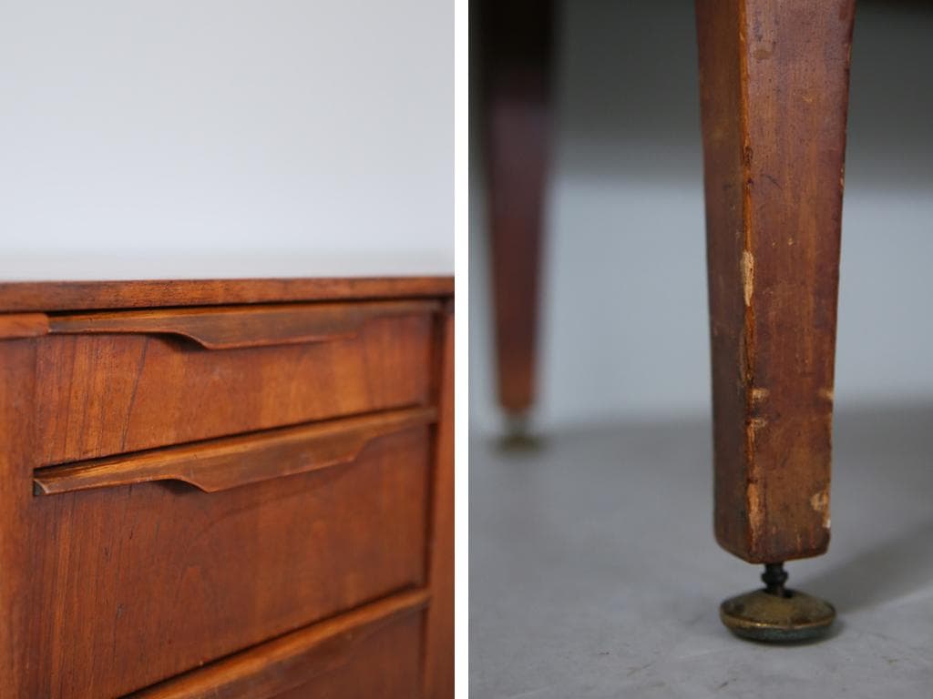 英国アンティークStonehill製サイドボード/木製机テレビ台(91-153)