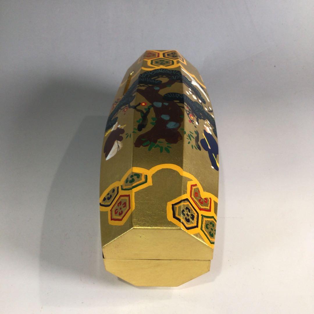 Ｐ２９９　香合　『南斎造』『高砂松竹梅文』『ぶりぶり香合』　共箱　茶道具