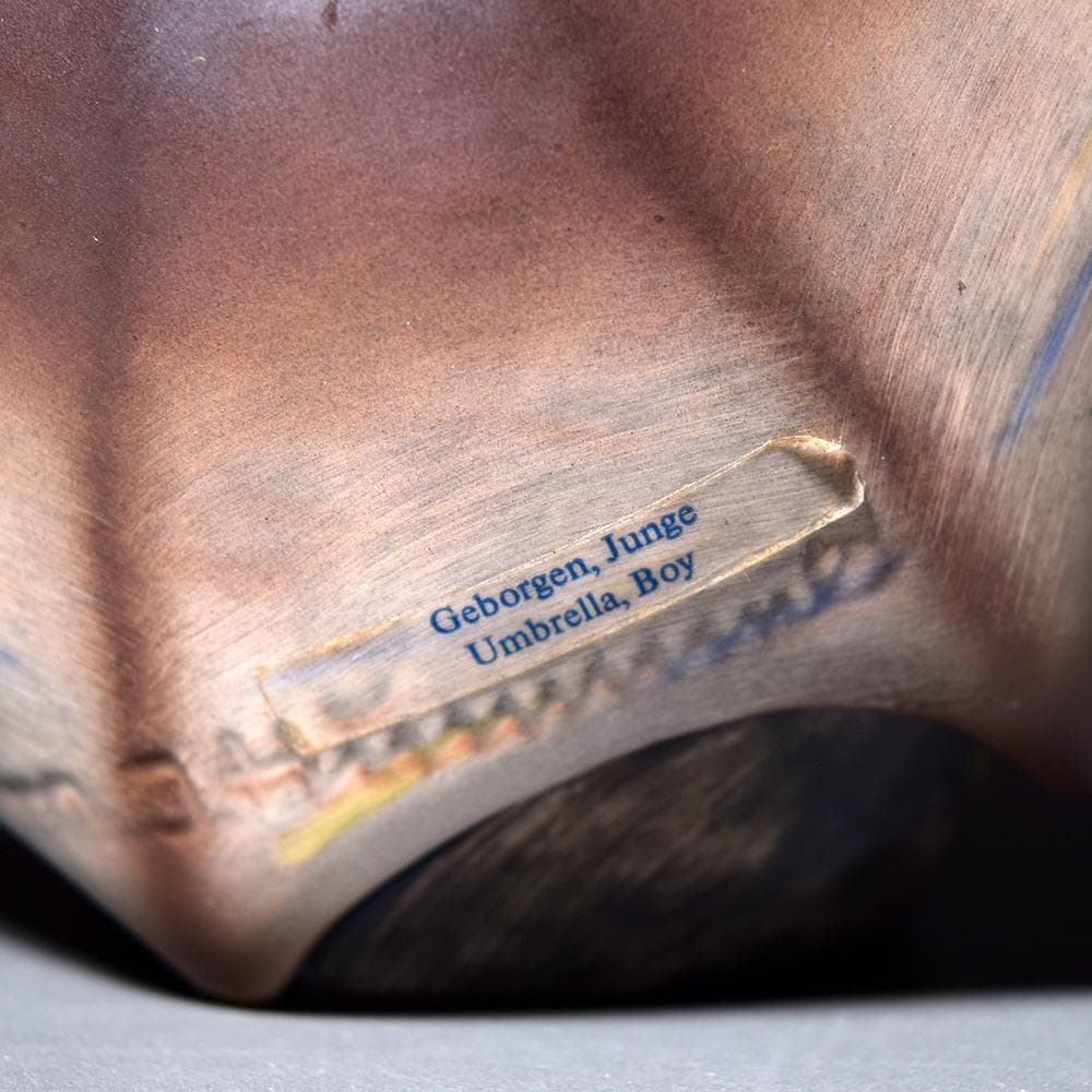 ドイツ Goebel ゲーベル 傘の少年 傘の少女 フンメル人形 フィギュリン