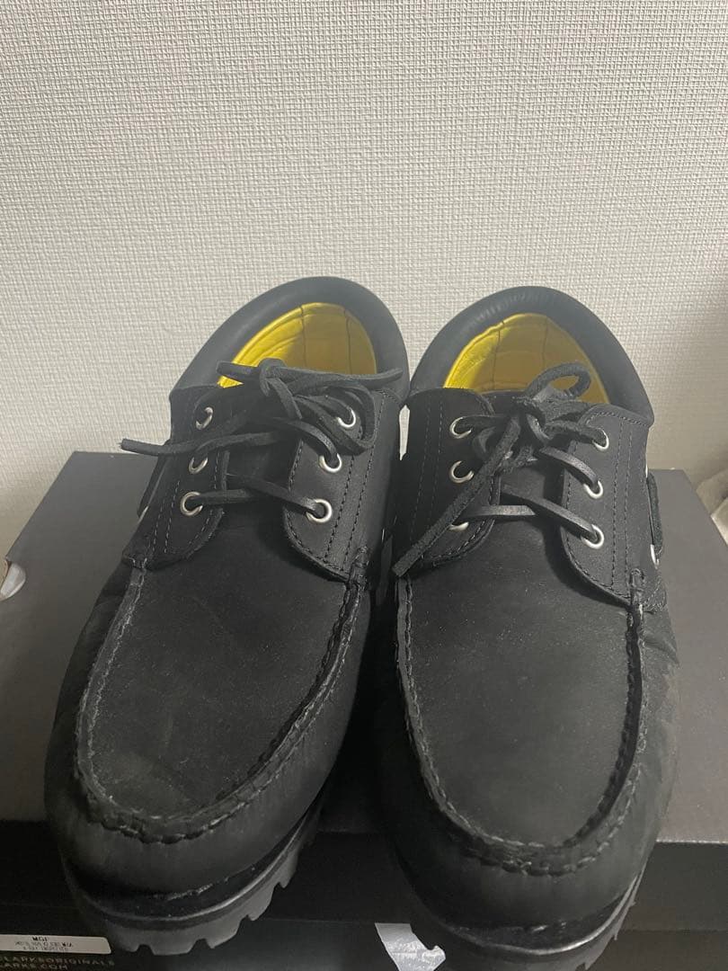 ティンバーランド　T imberland 黒いレザー モカシンスタイル靴