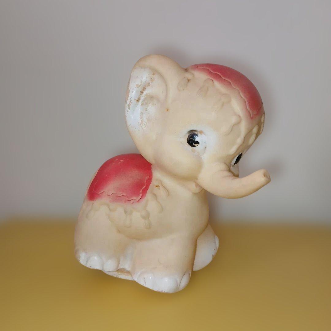 ヴィンテージ　ゾウさん　ソフビ人形