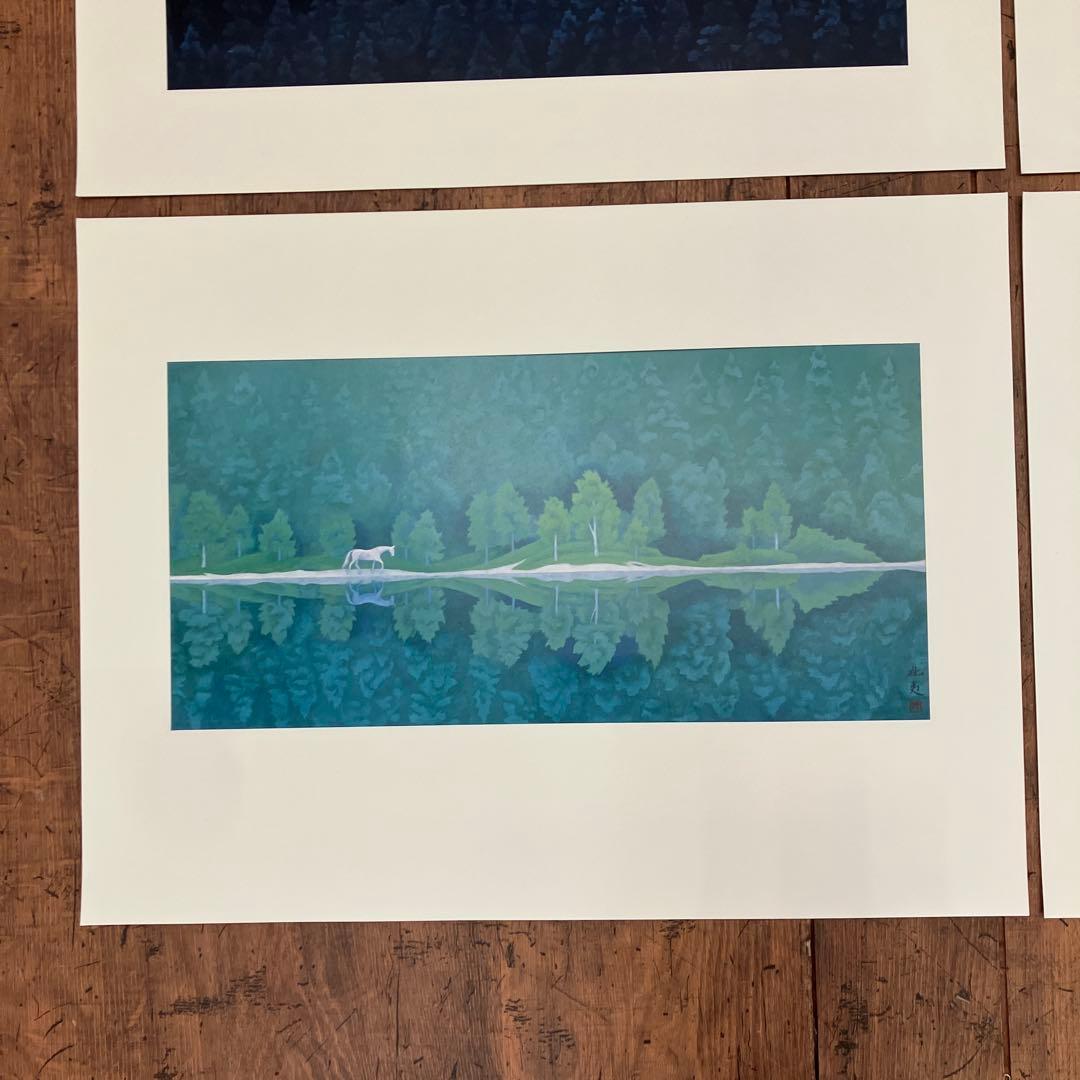 東山魁夷 爽風明水 日本経済新聞社 風景画 作品集 画集 8枚 四季 景色 美術