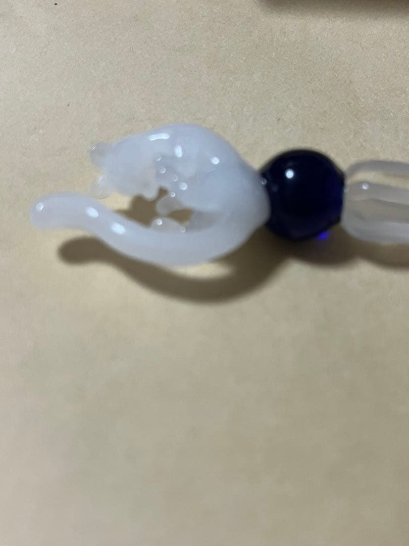 穂坂英樹　ガラスペン　白猫