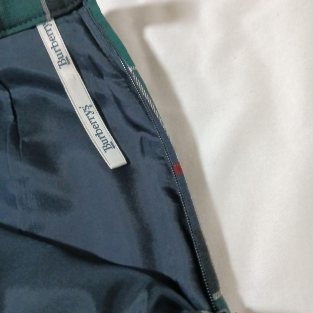 BURBERRYS 42 タータンチェック グリーン ほぼ未使用 Lサイズ 17