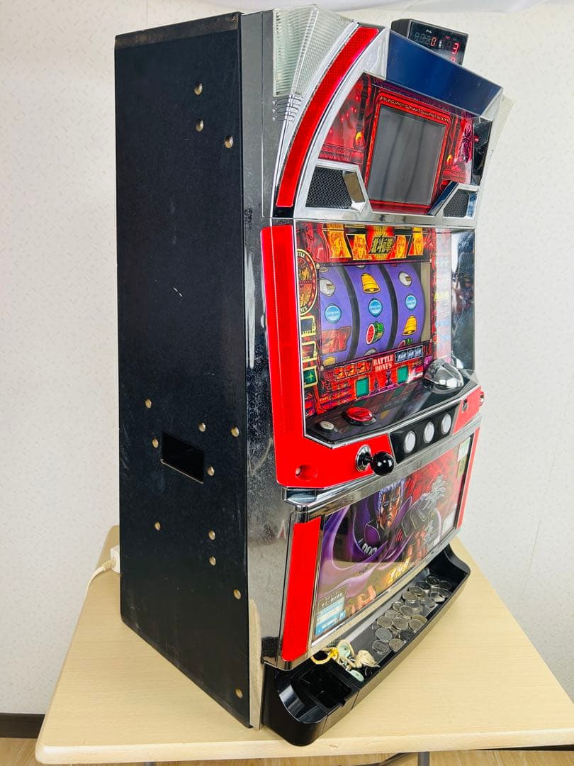 パチスロ　実機 北斗の拳 4号機 拳王パネル　メダル　　バトルカウンター