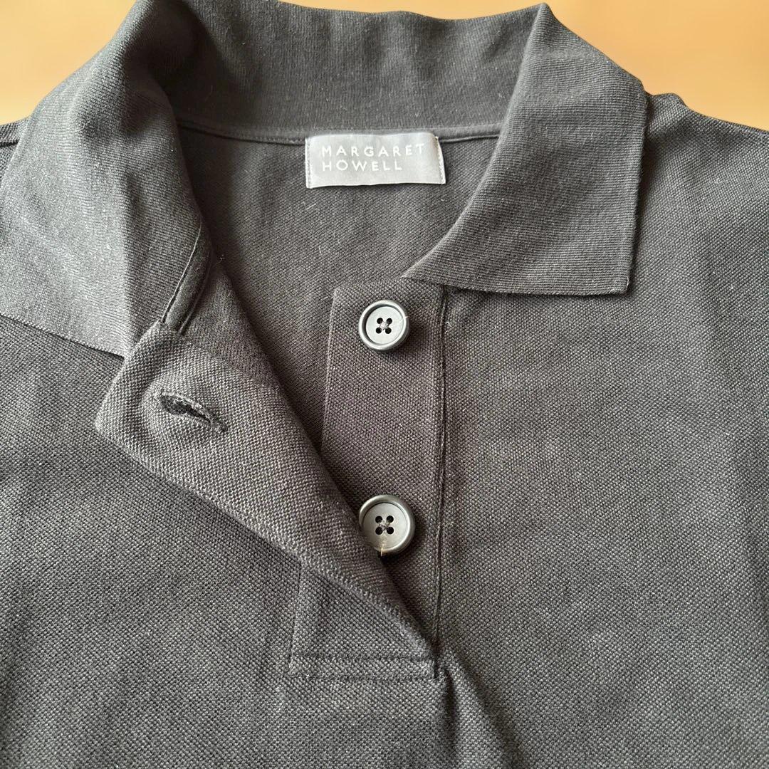 MARGARET HOWELL ブラックポロシャツ 半袖