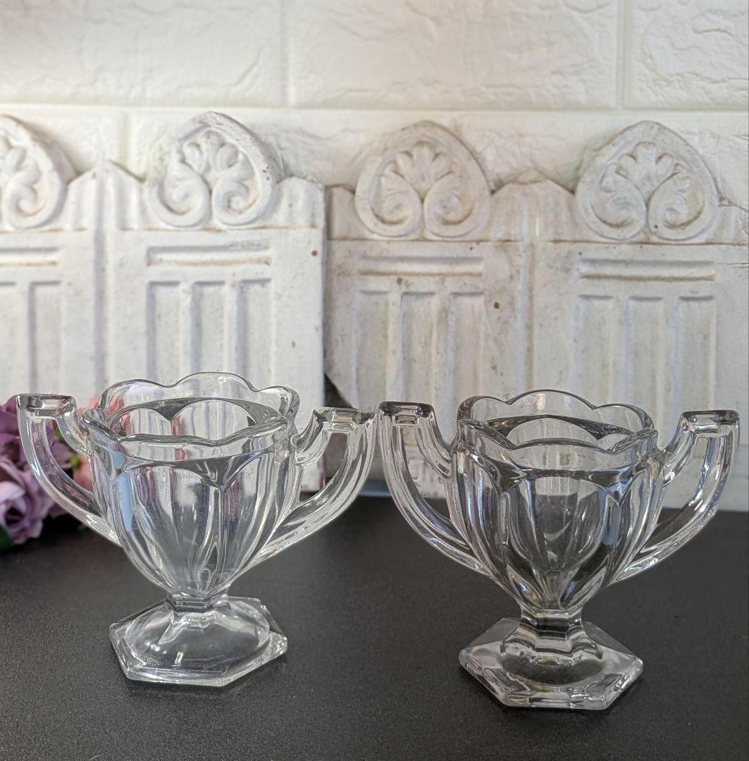 イギリス アンティーク チッペンデール ダブルハンドルボウル ２個セット