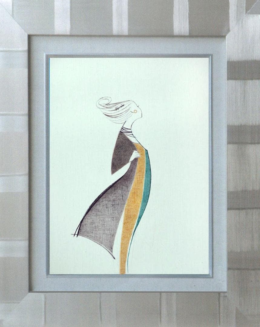 油絵 菅家令子 絵 絵画 インテリア 額付(黒) F4-080814 人物 女性