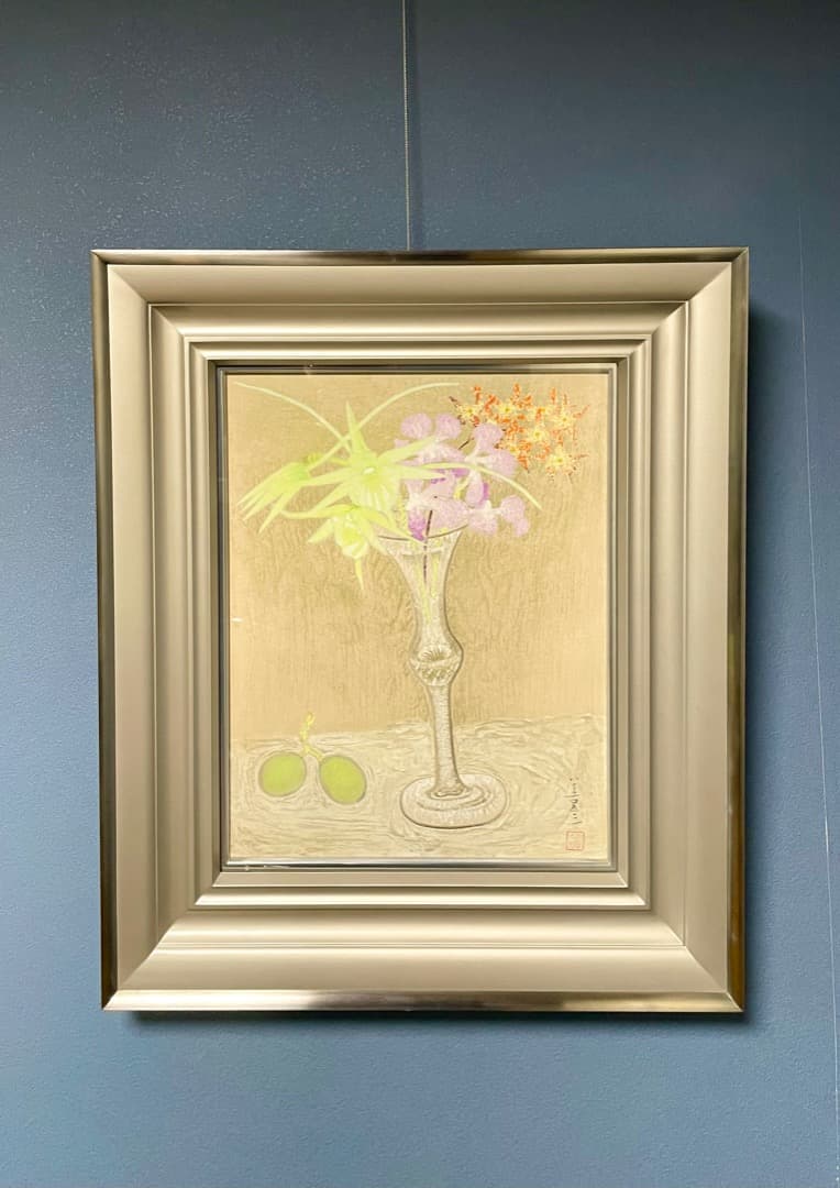 一点物◆吉田善彦 -Yoshihiko Yoshida-『蘭花』日本画 6号