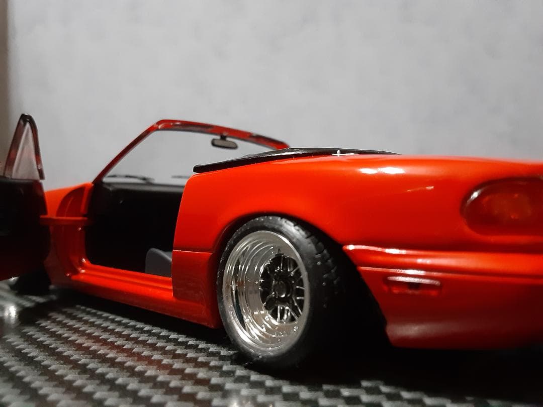 Hachette 1/24 マツダ ユーノス ロードスター カスタム改ローダウン