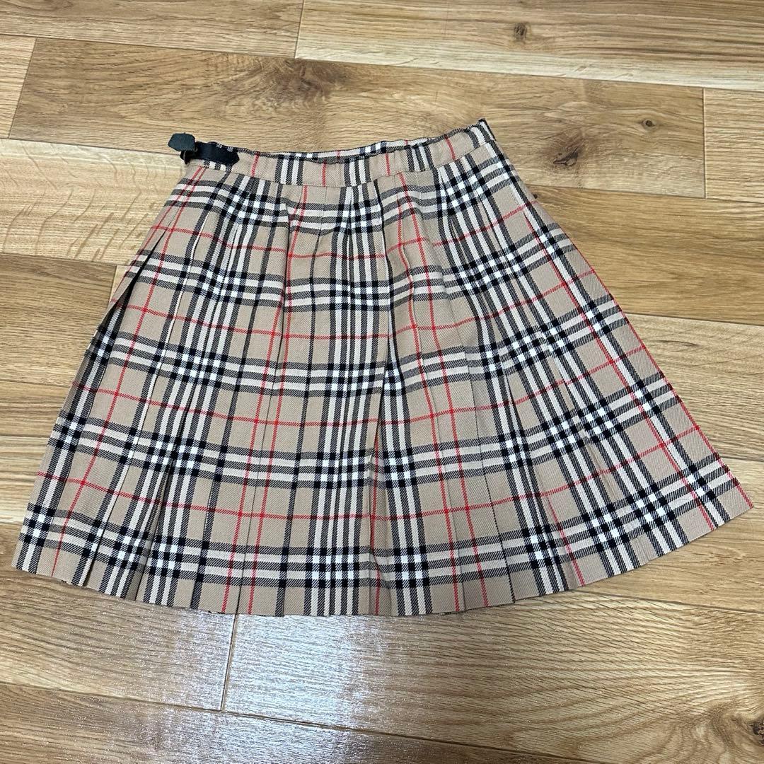 Burberry London ノバチェック 巻きスカート プリーツスカート