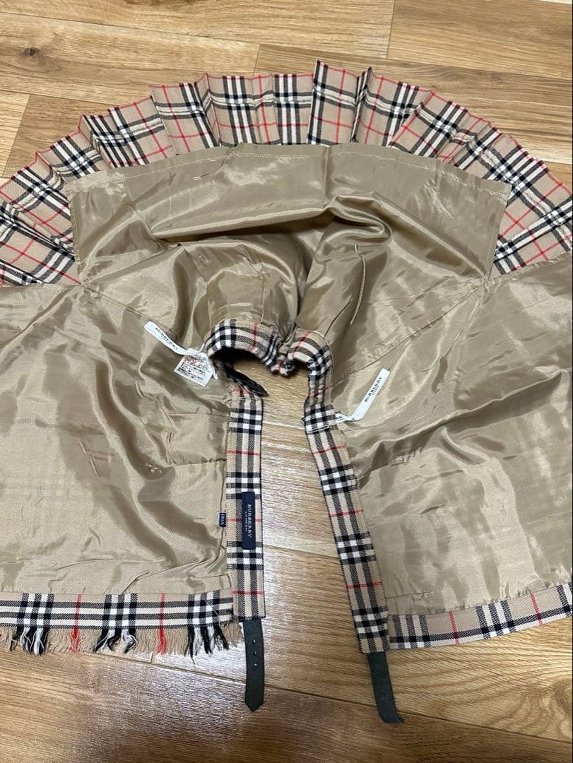 Burberry London ノバチェック 巻きスカート プリーツスカート