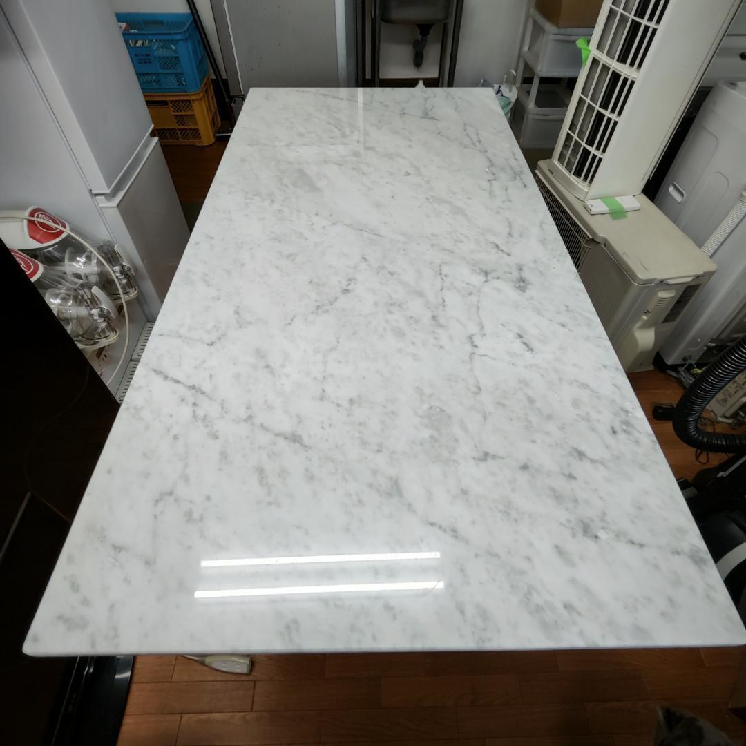 送料込み 本物の大理石天板 ダイニングテーブル 4人～6人掛け